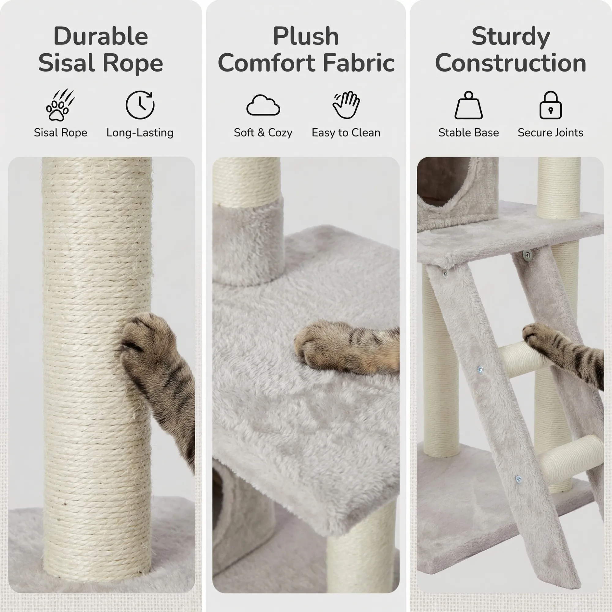After: Cat Tree — Amazon product image generator output — Materials