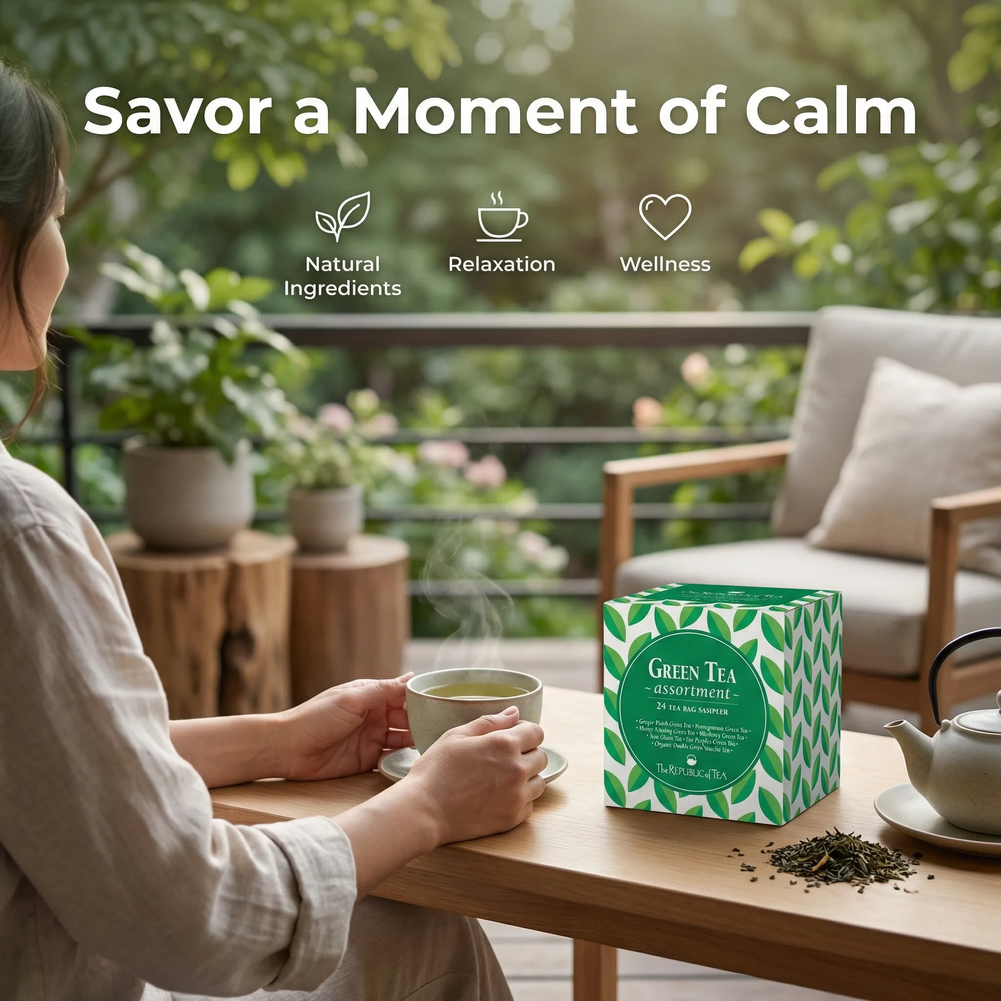 After: Tea — Amazon product image generator output — Benefits