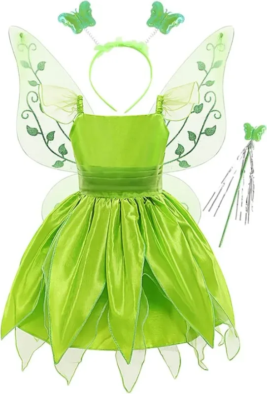Girls' Green Fairy Costume — original product photo