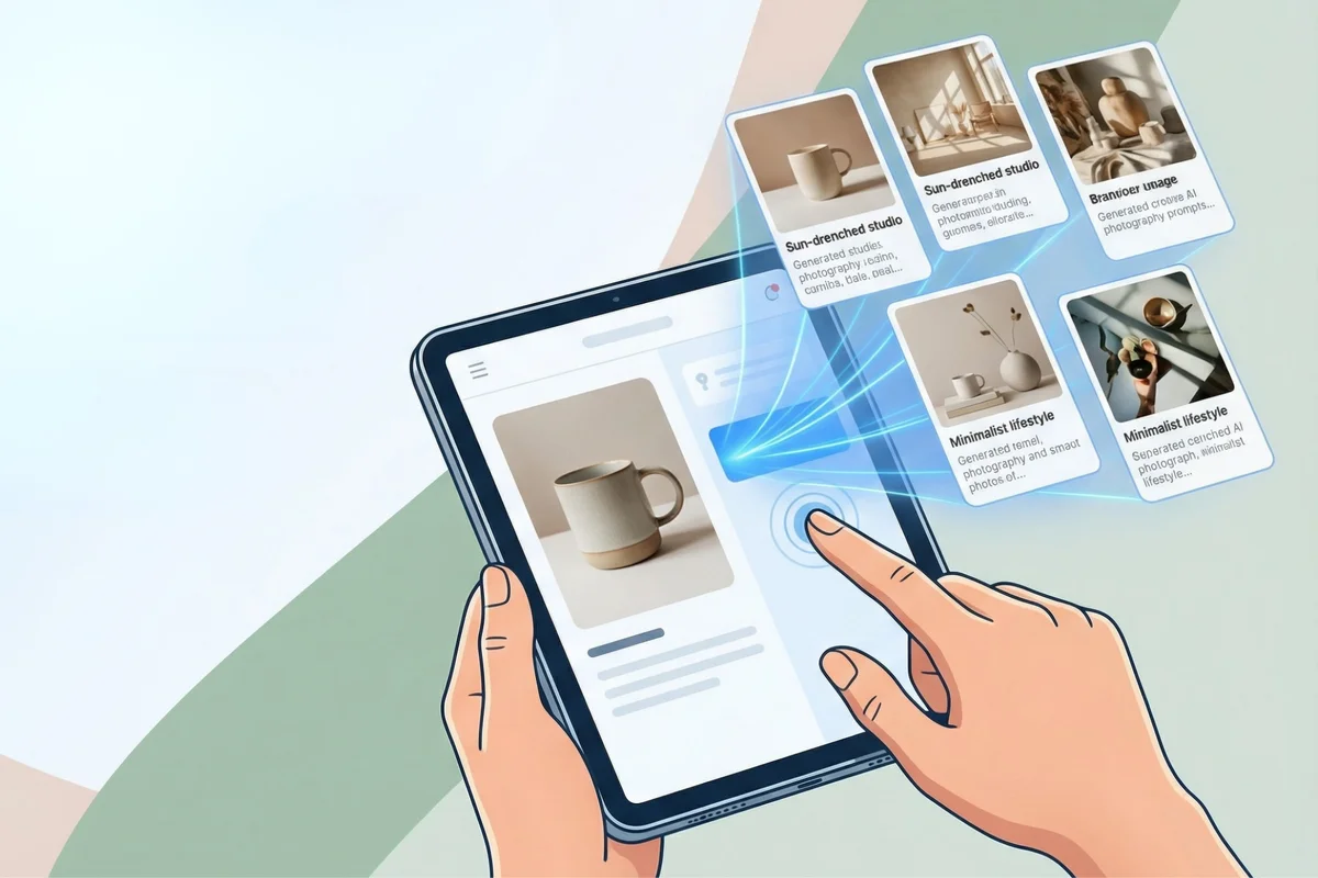 Content creators using AI product photography for social media
